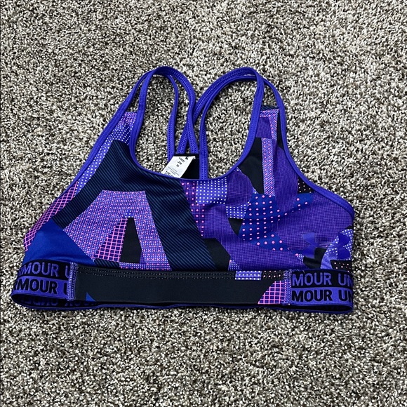 Under Armour Kids' Blue and Purple Sports Bra like new amazing condition - Picture 1 of 2